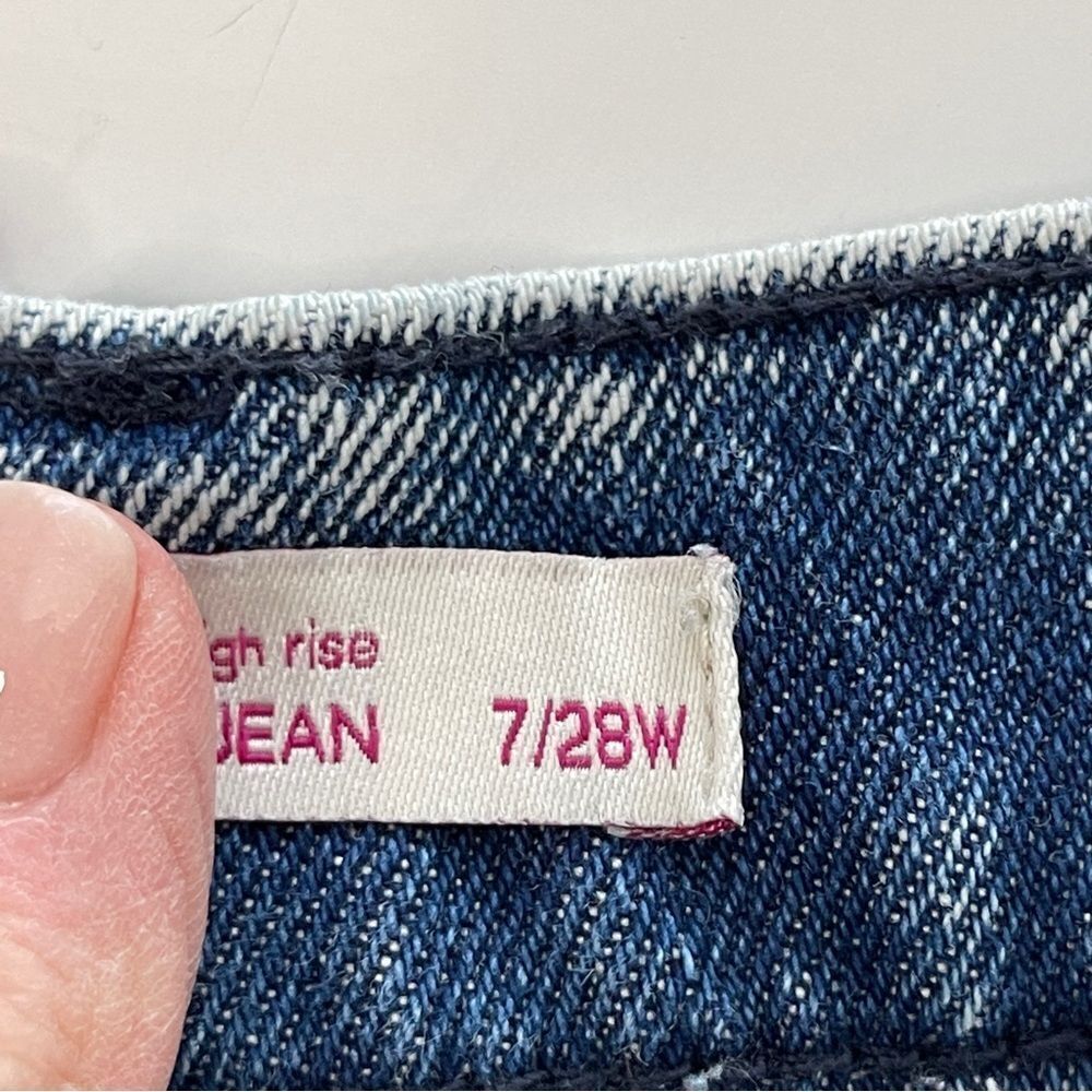 SO Acid Wash High Rise‎ Mom Jeans, Size 7/28W - Picture 5 of 9